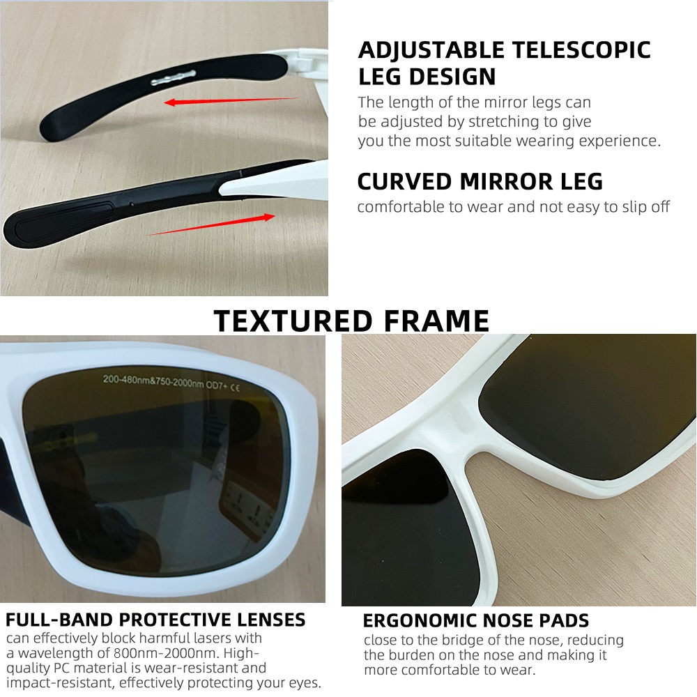 Lunettes de sécurité Laser OD7 - Industrial Laser Hair Removal avis et prix