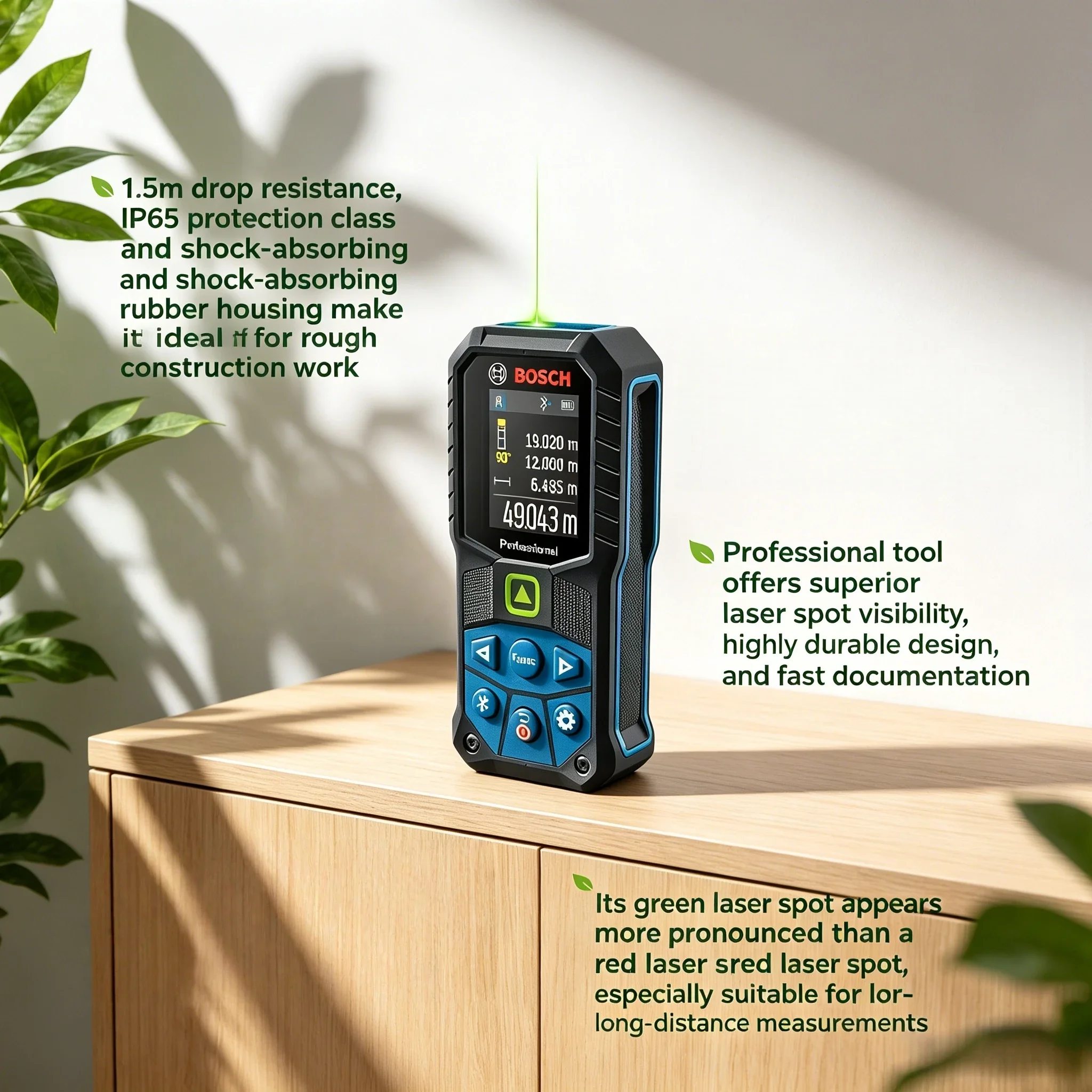Télémètre laser Bosch GLM50-27 - Industrial Green Laser avis et prix