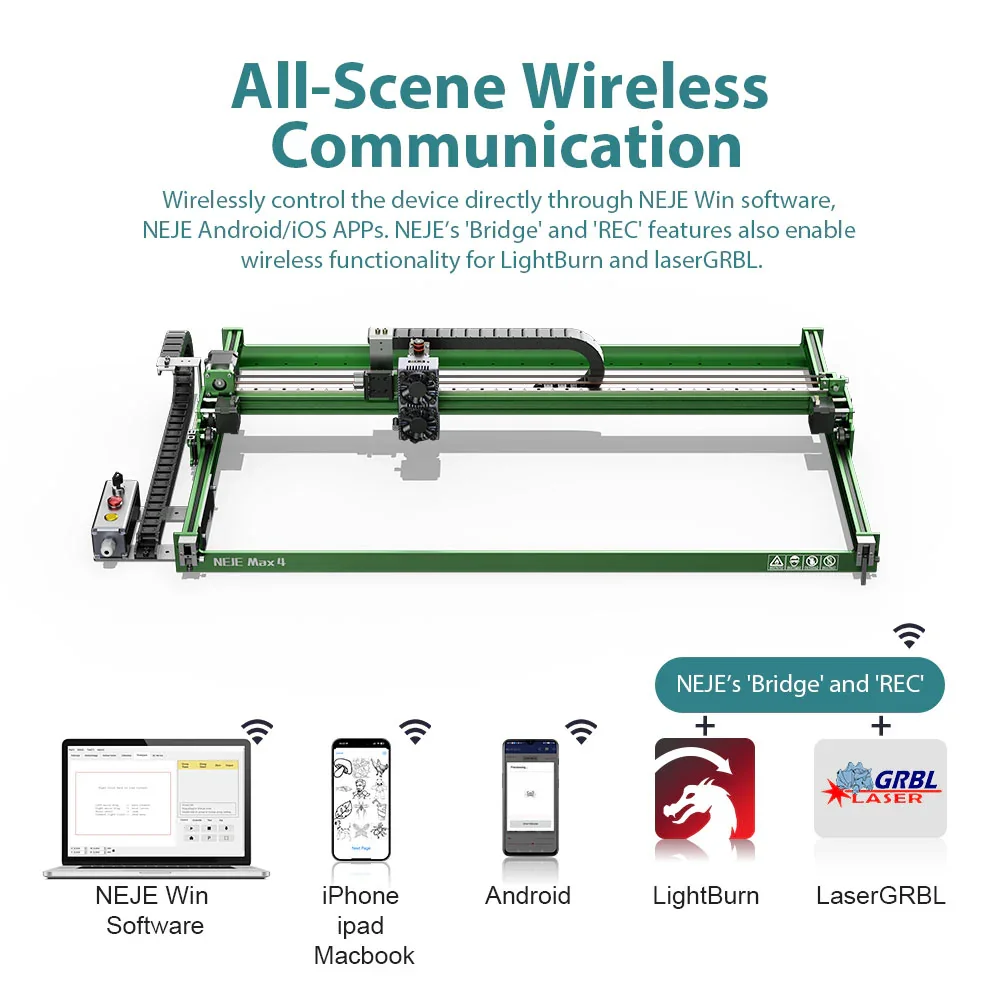 NEJE Max 4 V2 E80 24W haute vi - Industrial Laser Engraver For Wood avis et prix