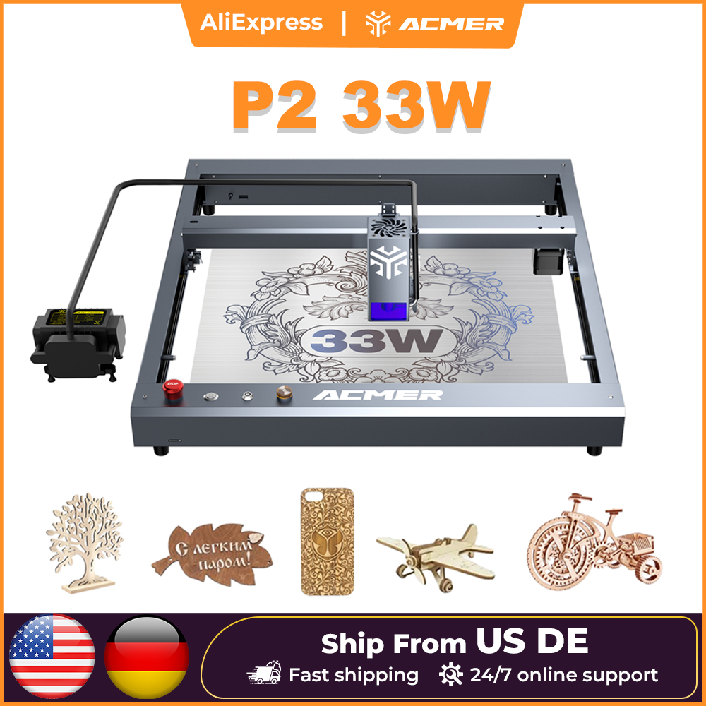 Graveur laser ACMER P2 33W ave - Industrial Laser Engraver For Wood avis et prix