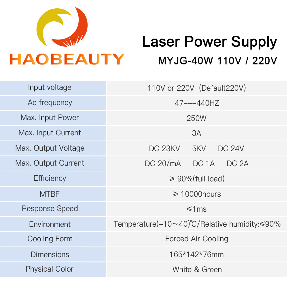 HAOBEAUTY MYJG-40 CO2 Laser Al - Industrial Laser Engraving Machine avis et prix